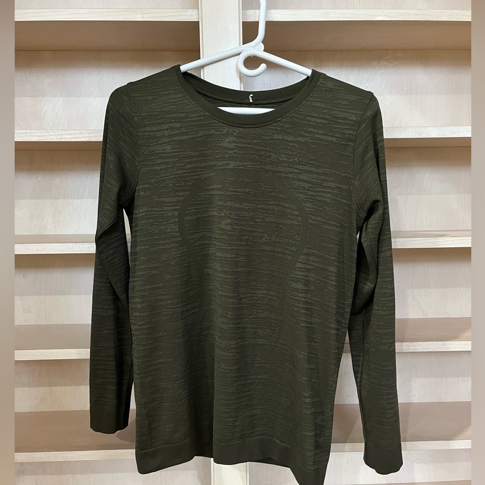 Olive Green Lululemon long sleeve shirt